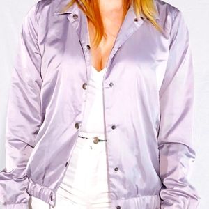 Lilac Satin Jacket